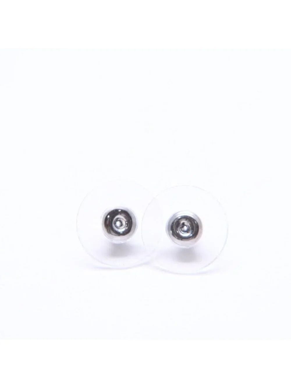 Chanel Earrings CC Logo Silver Metal
